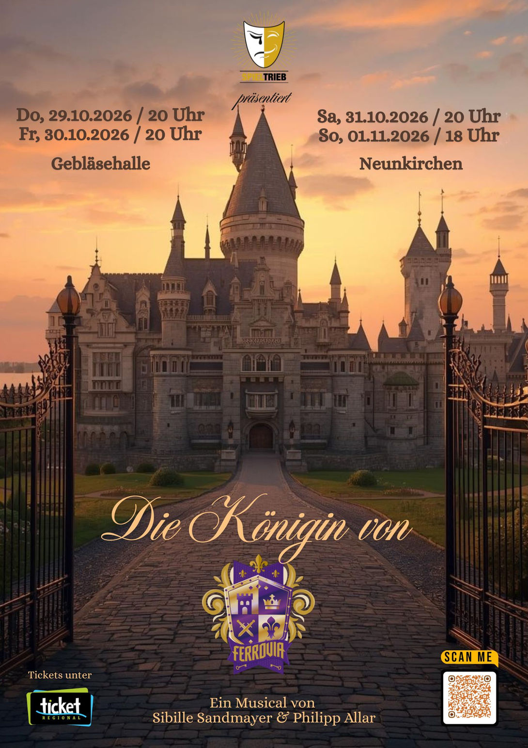 Plakat Die Königin von Ferrovia