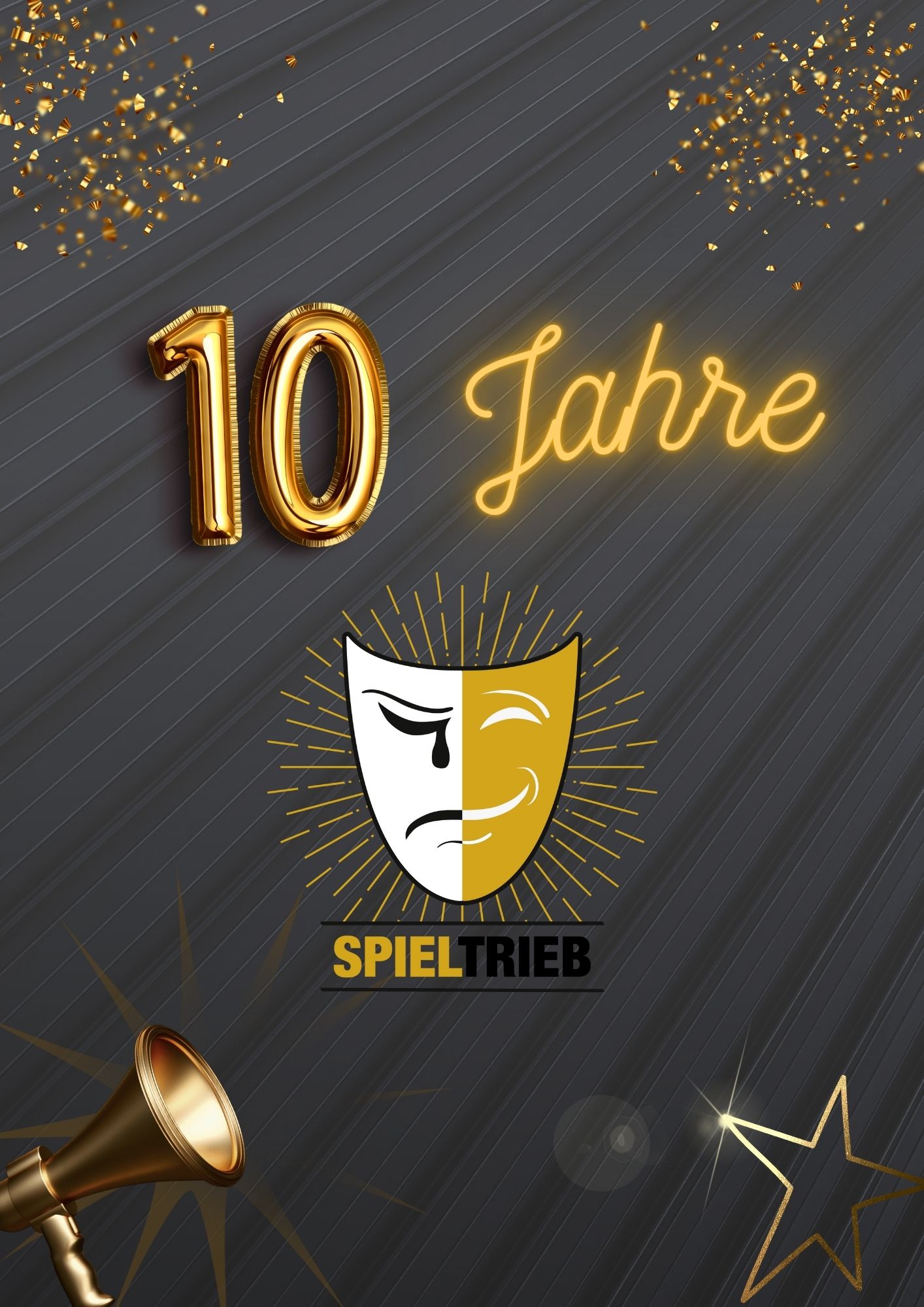 Plakat 10 Jahre Spieltrieb – Die Jubiläumsshow